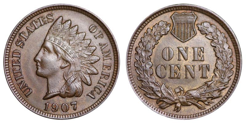1907 Indian Head Penny Details