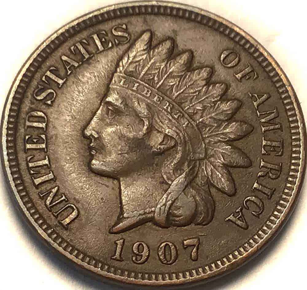 1907 No Mint Mark Indian Head Penny
