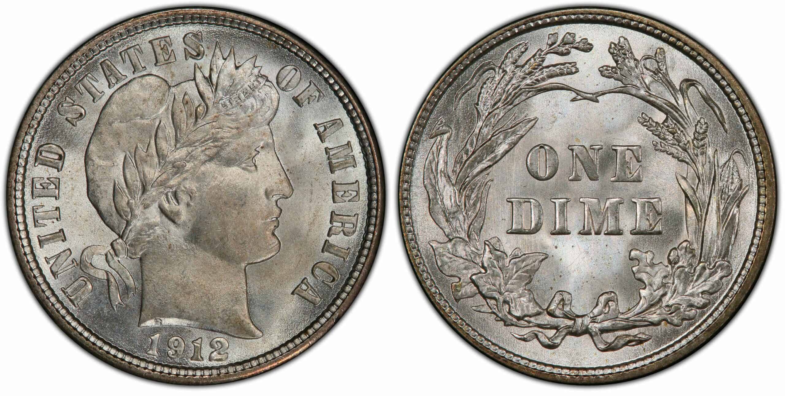 1912 P Dime Coin