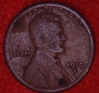 1913 Penny D Mint Mark