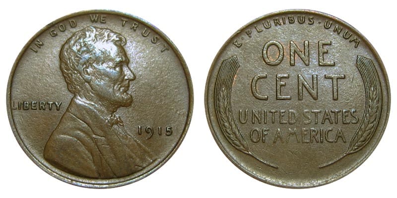 1915 Wheat Penny Details
