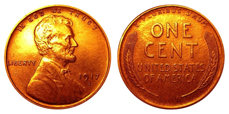 1917 “S” Wheat Penny Value