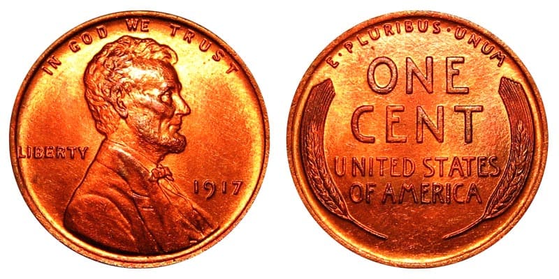 1917 Wheat Penny Details
