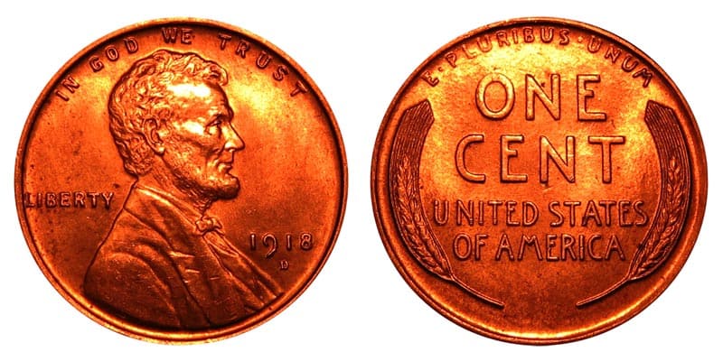 1918 D Lincoln Wheat Penny Value