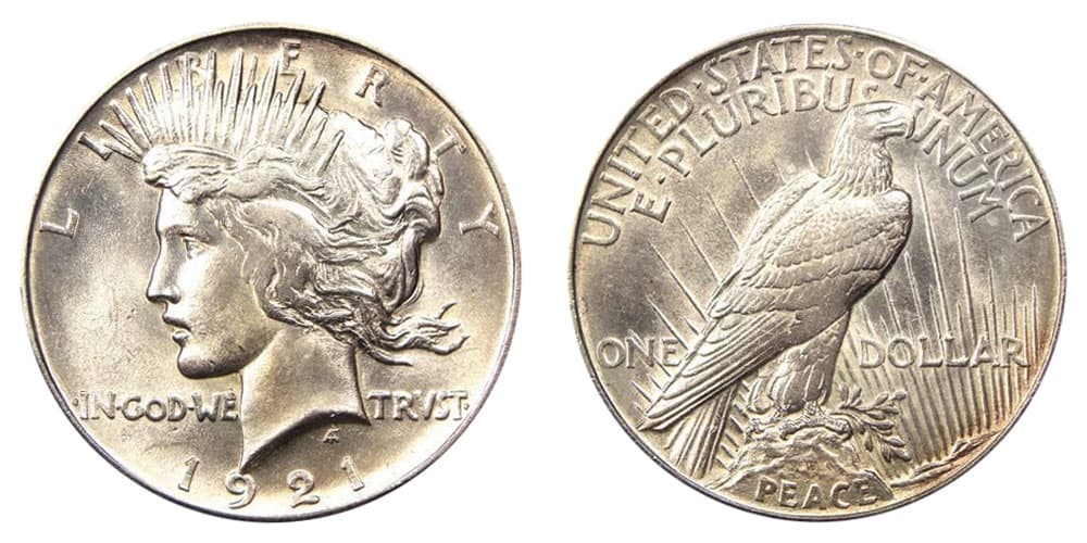 1921 Peace Dollar No Mint Mark Value
