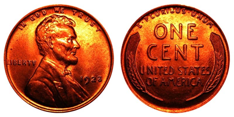 1923 Penny Details