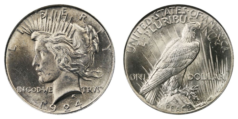 1924 Silver Dollar Details