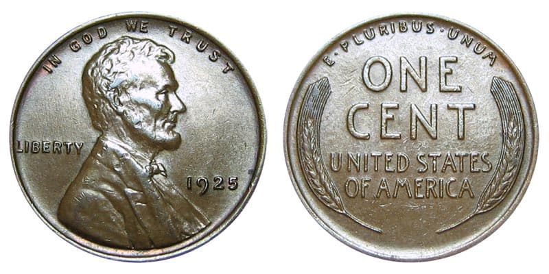 1925 Penny Details