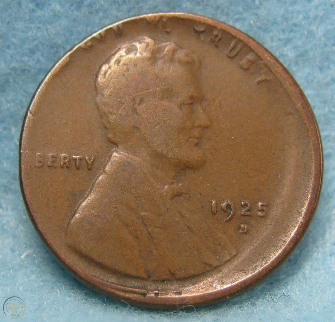 1925 Penny With Off-Center Error