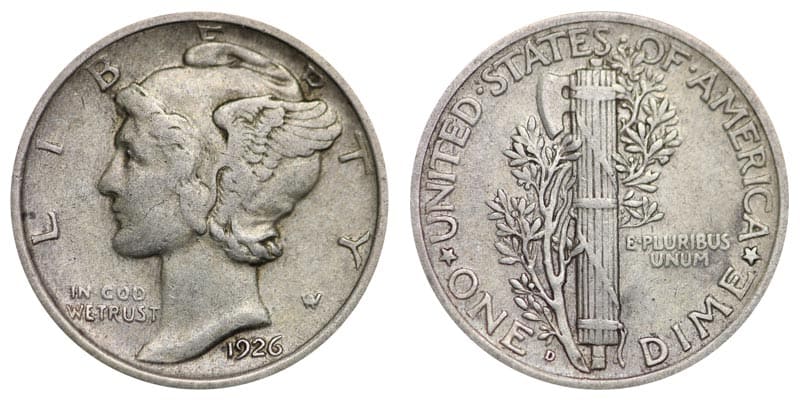 1926 "D" Dime Value