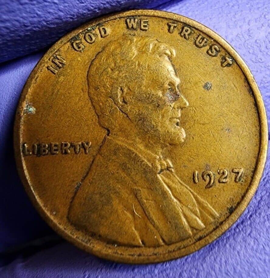 1927 Wheat Penny DDO Error