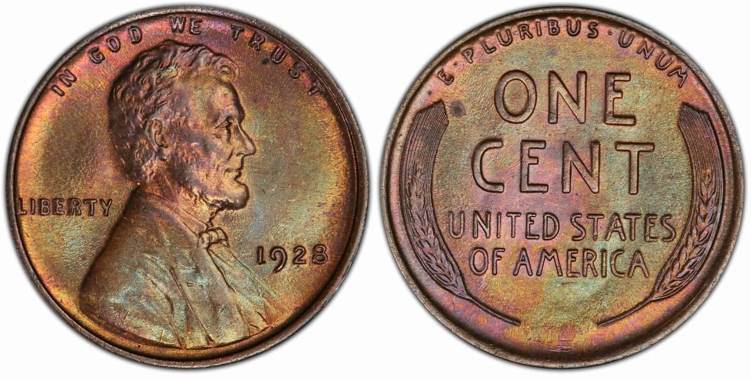 1928 Wheat Penny Coin