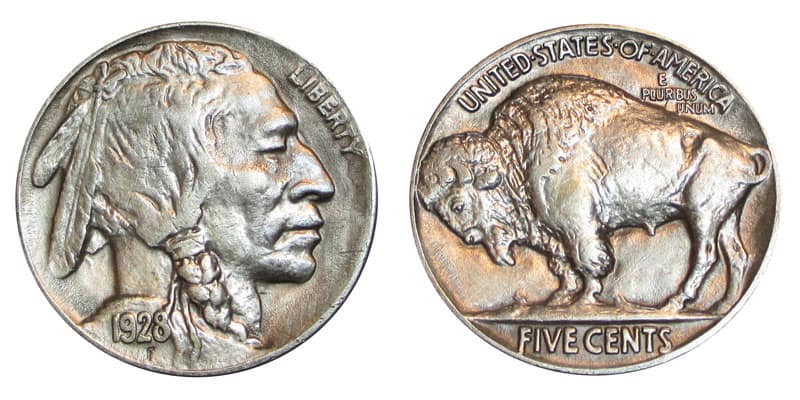 1928 buffalo nickel value