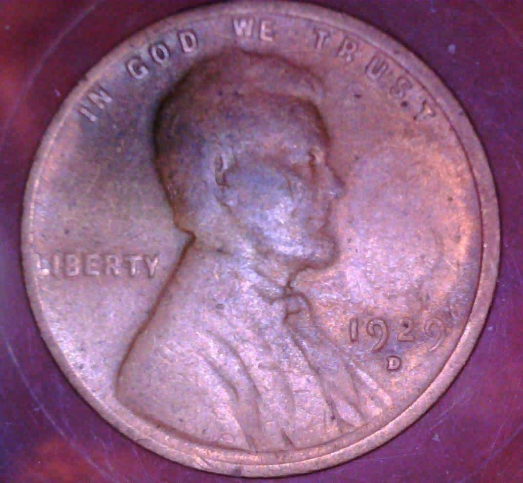 1929 Wheat Penny Repunched Mint Mark