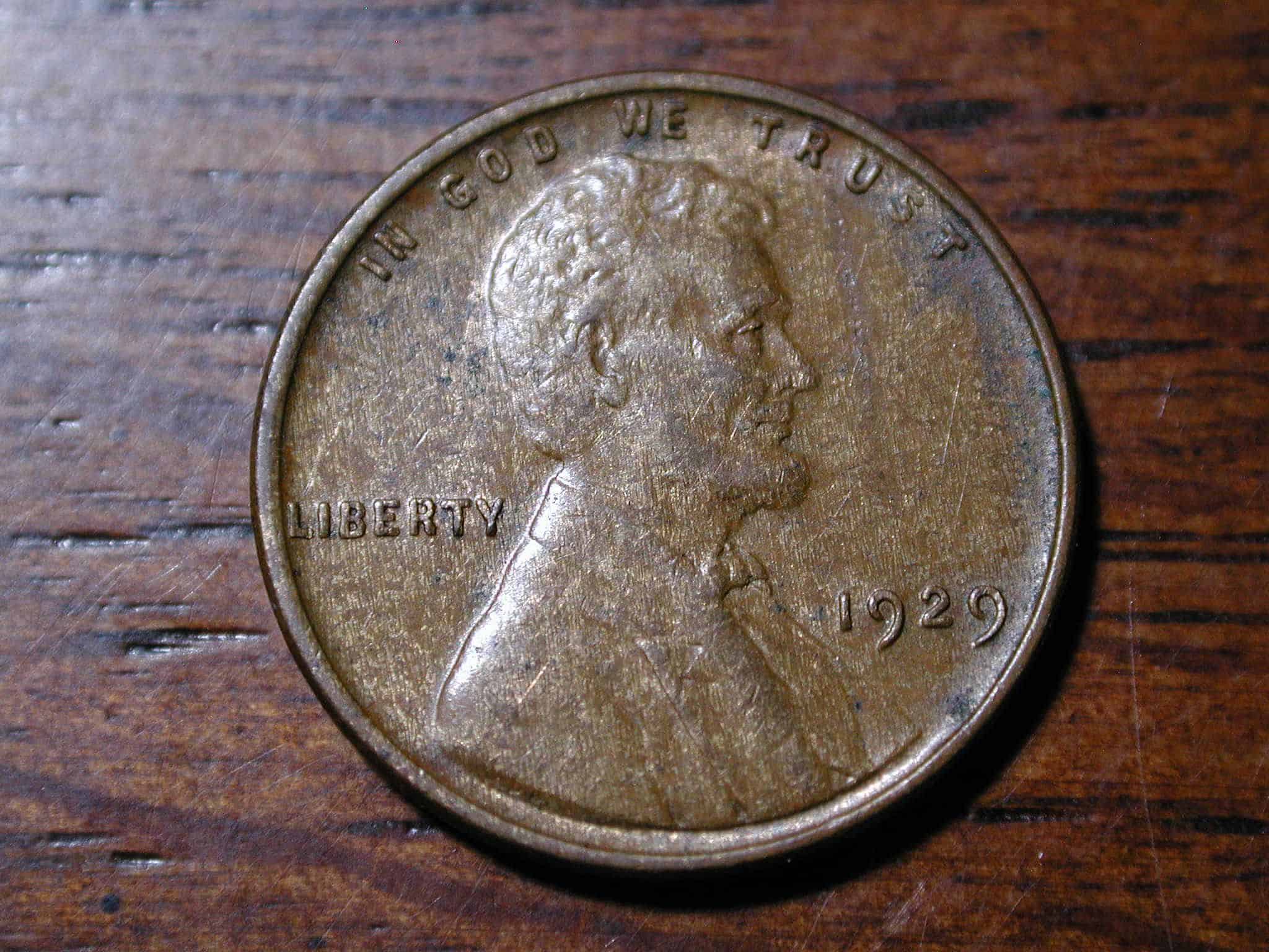 1929 wheat penny value