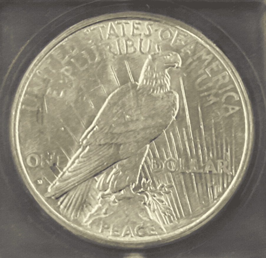 1934 Silver Dollar Medium D Mintmark