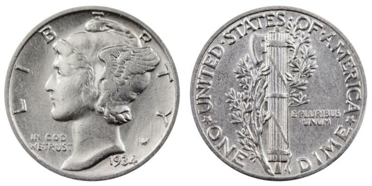1934 dime value