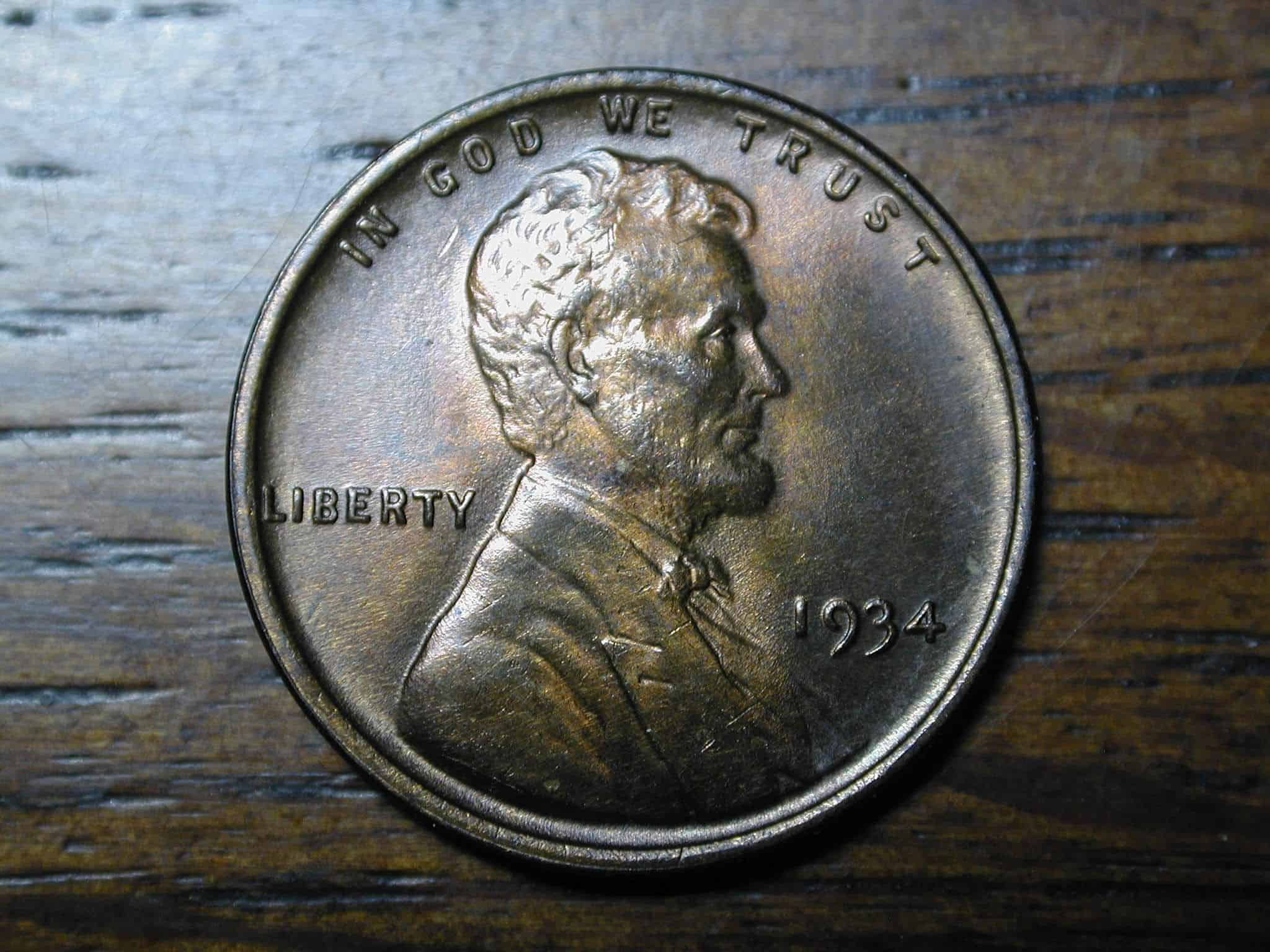 1934 wheat penny value