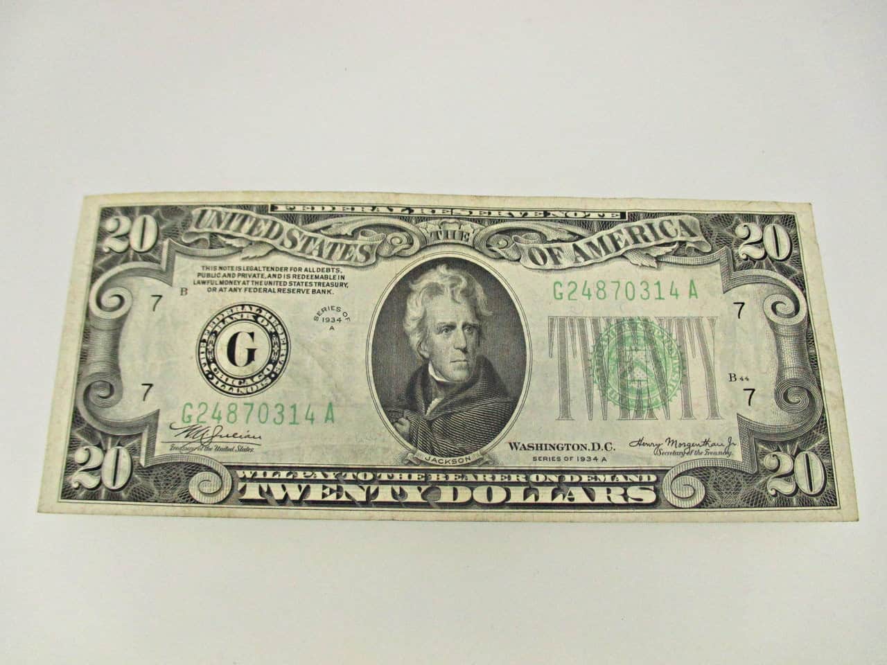 1934A $20 Bill Value