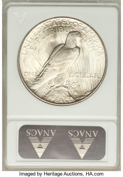 1935 Silver Dollar Double Die Reverse