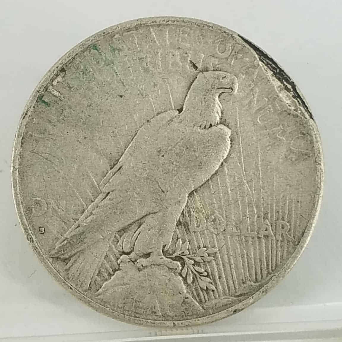 1935 Silver Dollar Lamination Flaw 