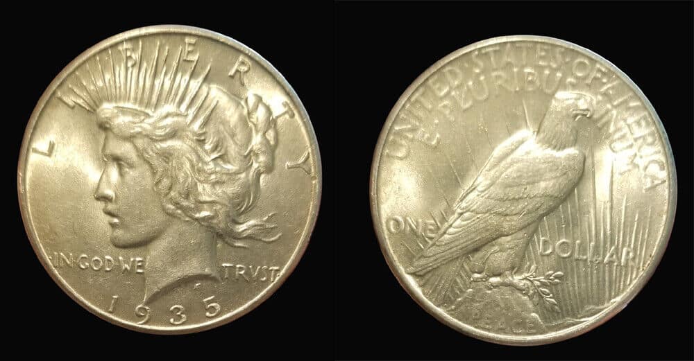 1935 silver dollar value