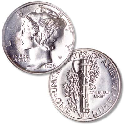 1936 Dime Value Details