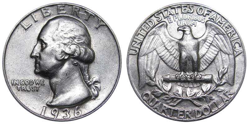 1936 quarter value