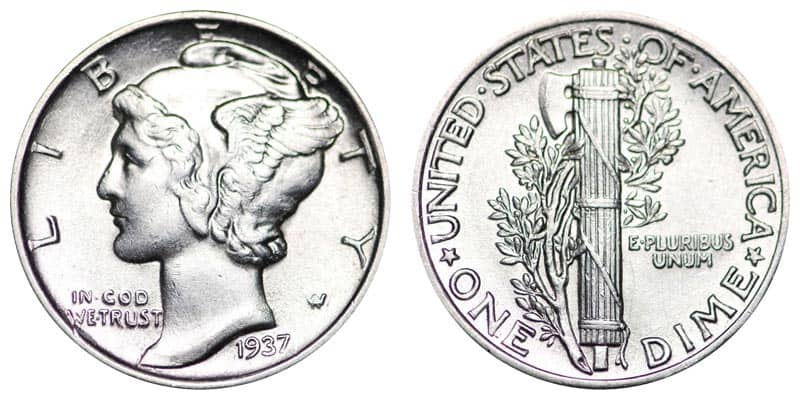 1937 dime value