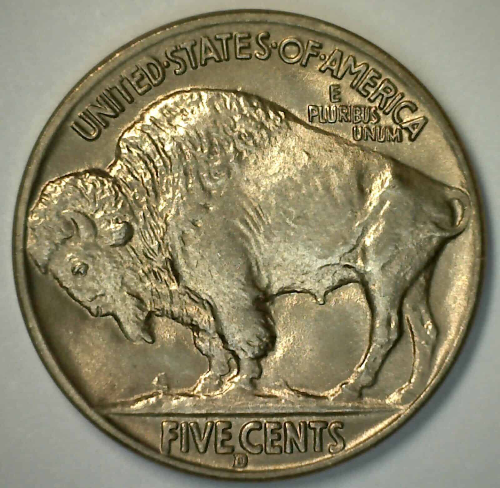 1938 Buffalo Nickel Value for “D” Mint Mark