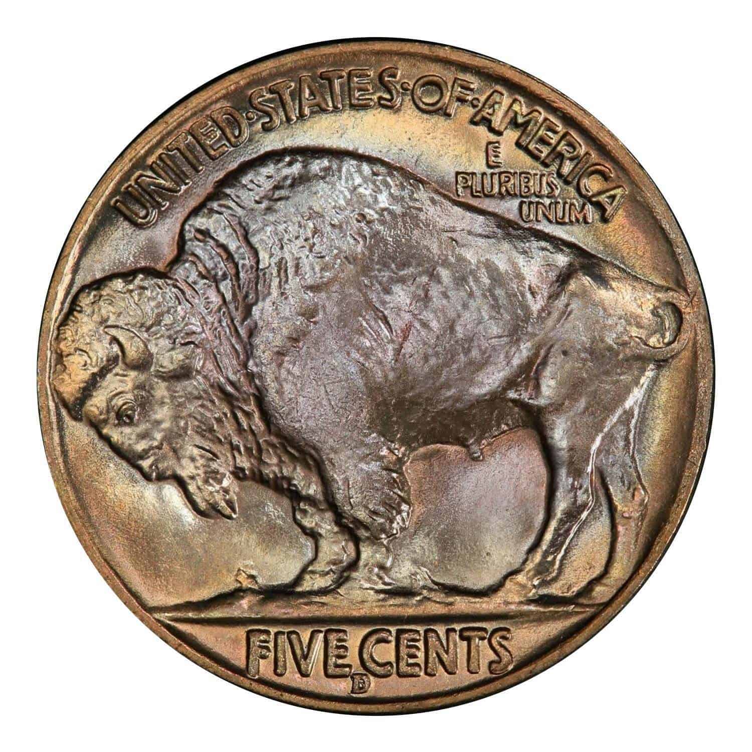 1938 Buffalo Nickel Value for D/S Mint Mark
