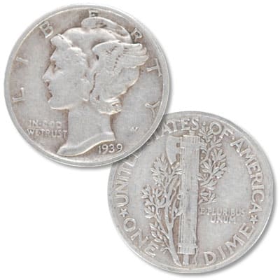 1939 Dime Value Details