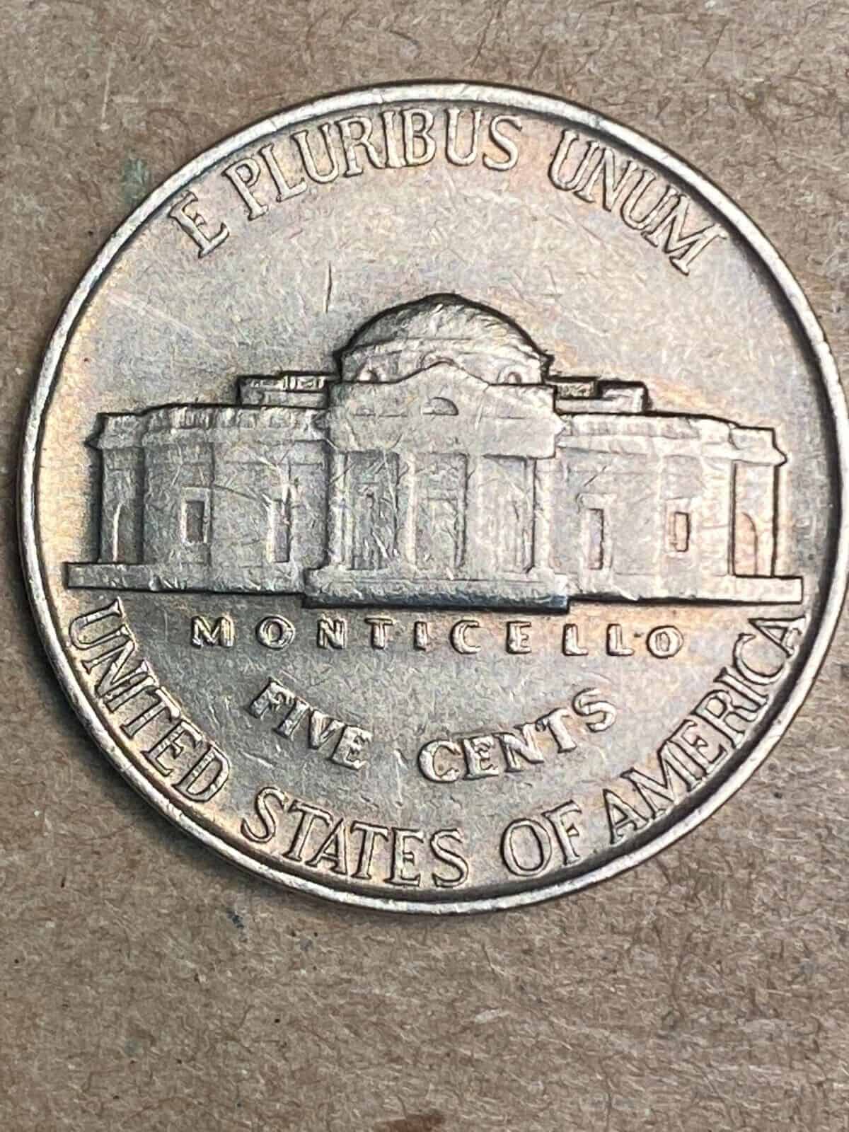 1939 Nickel Doubled Monticello Error