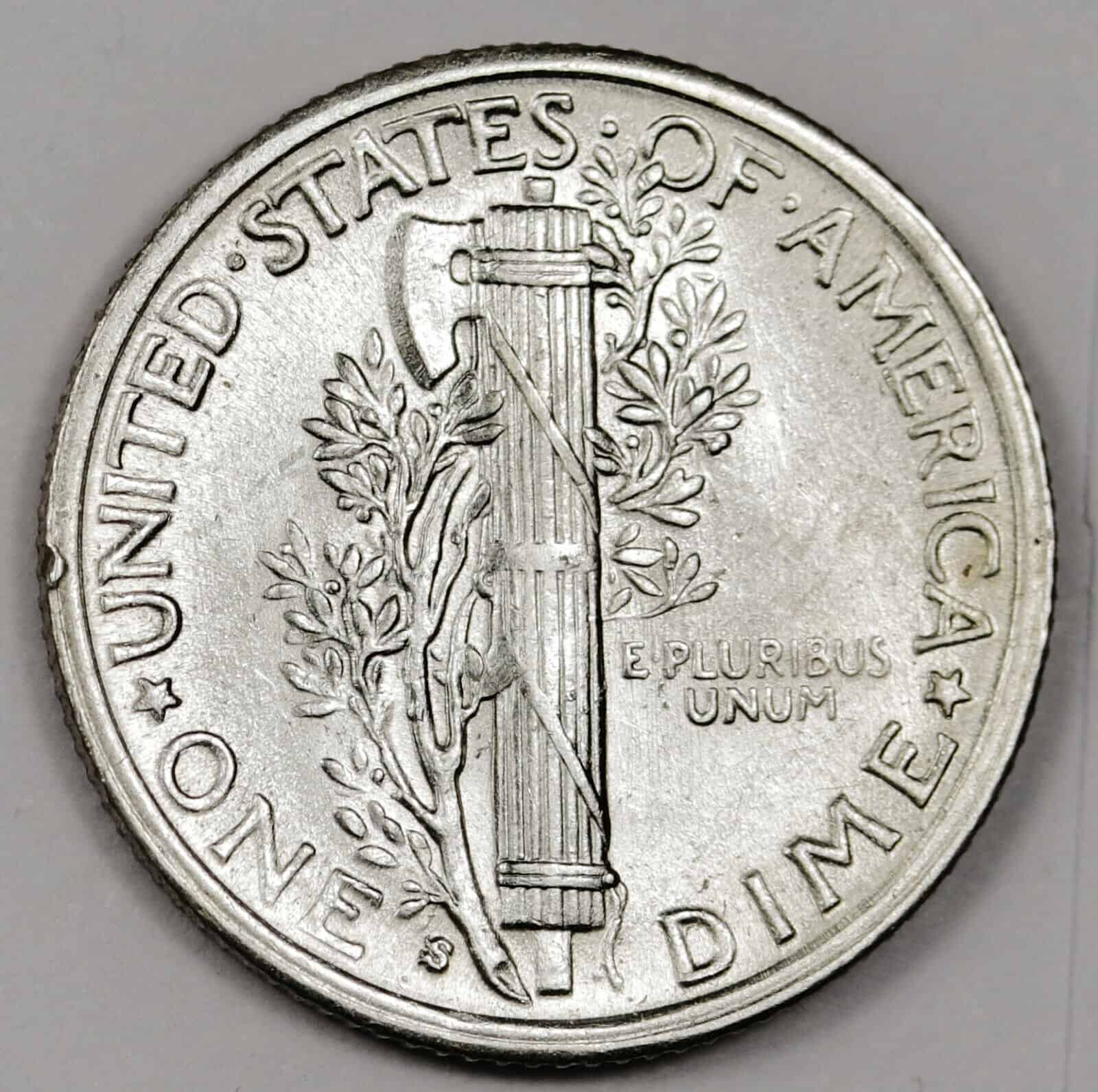 1940 Dime Repunched Mint Mark Error