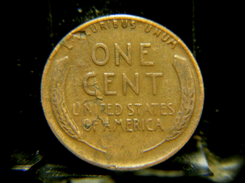 1940 Wheat Penny Lamination Error