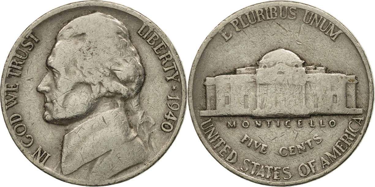 1940 nickel value