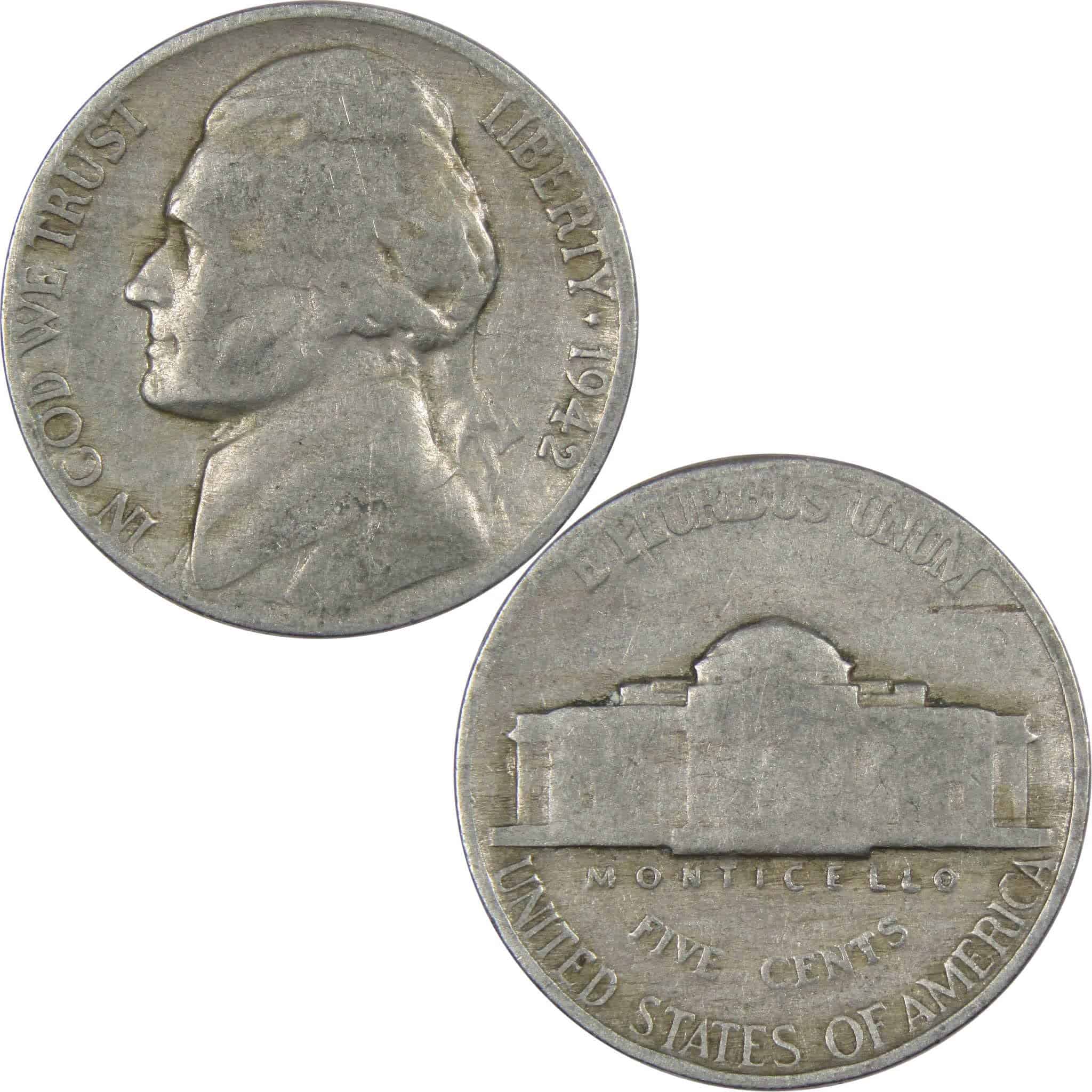 1942 Nickel No Mint Mark Value