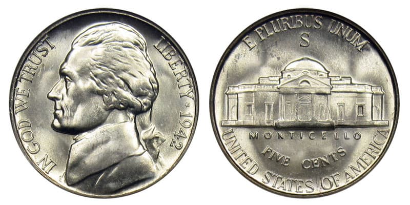 1942 S Nickel Value