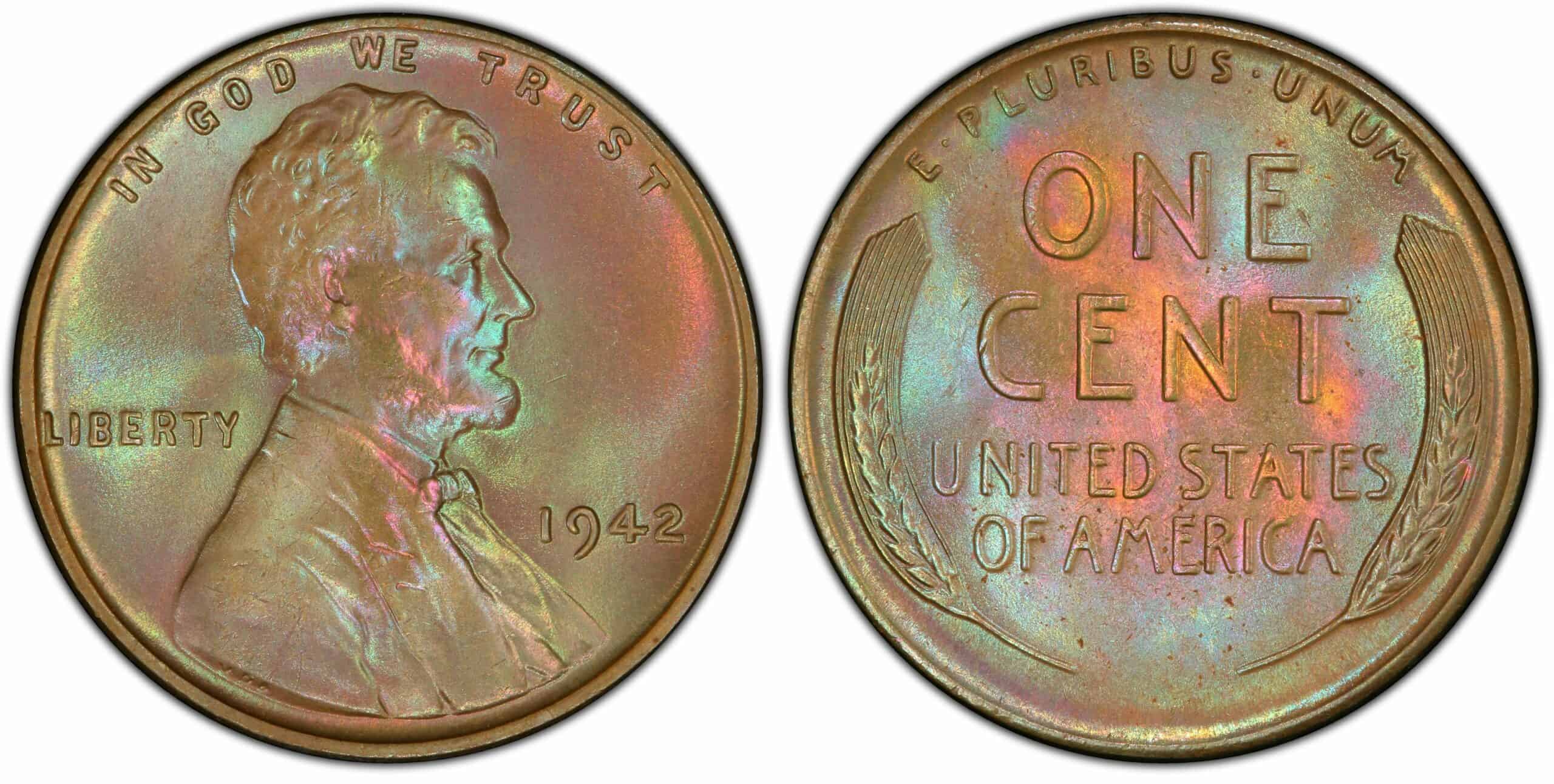 1942 Wheat Penny No Mint Mark Value