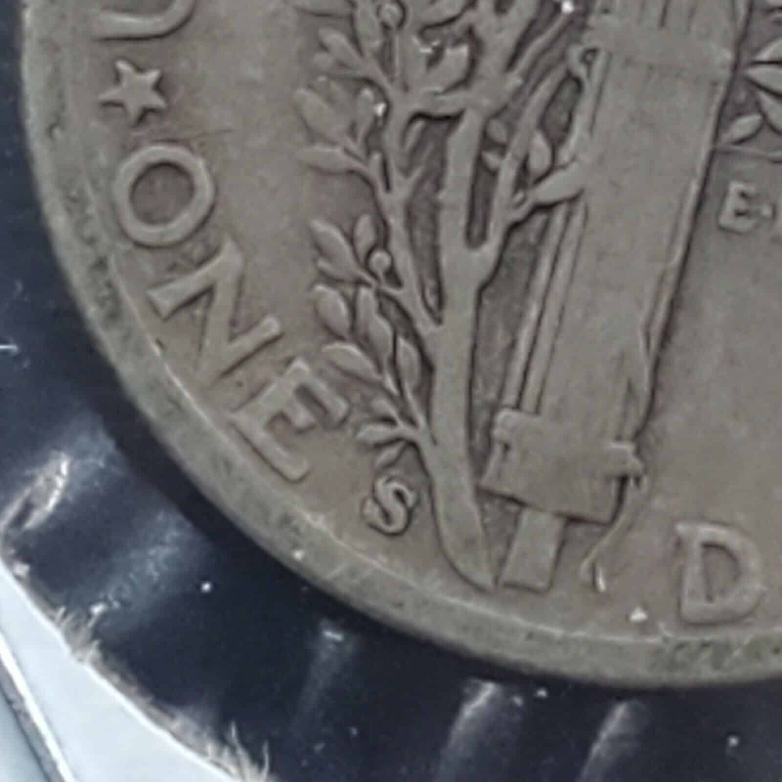 1943 Mercury Dime Repunched Mint Mark Error