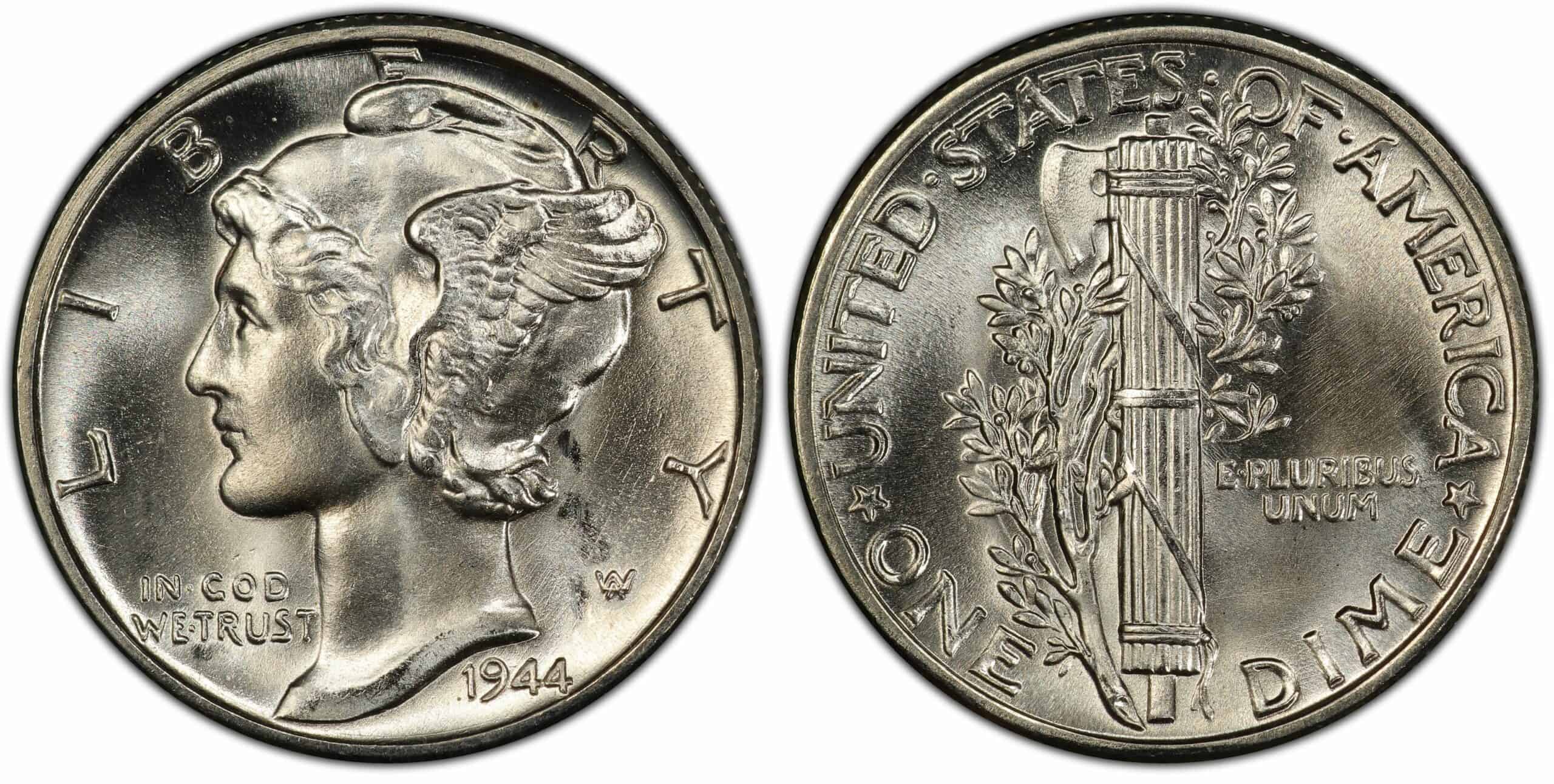 1944 Dime No Mint Mark Value