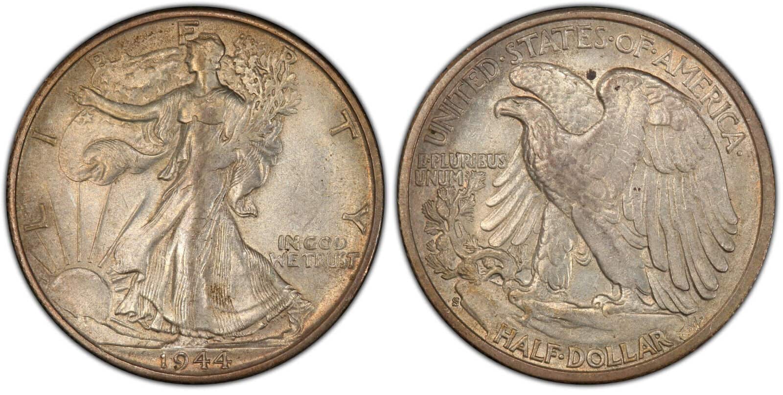 1944 Half Dollar Repunched S Mint Mark Error