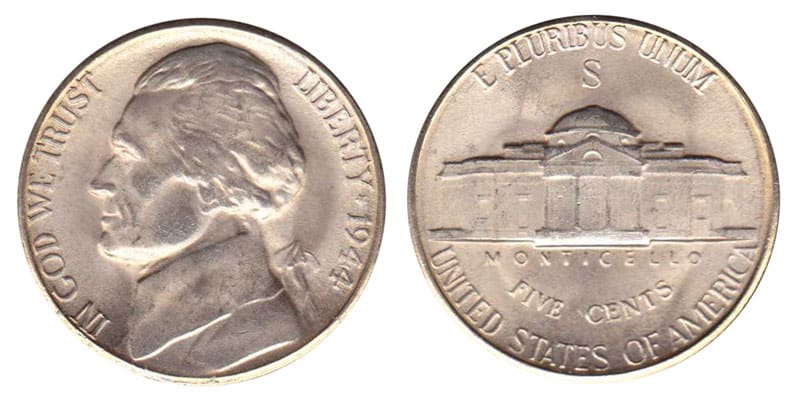 1944 S Nickel