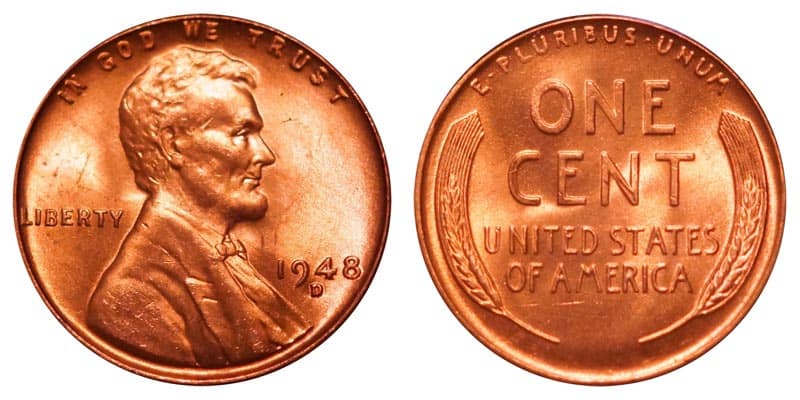 1948 “D” Wheat Penny Value