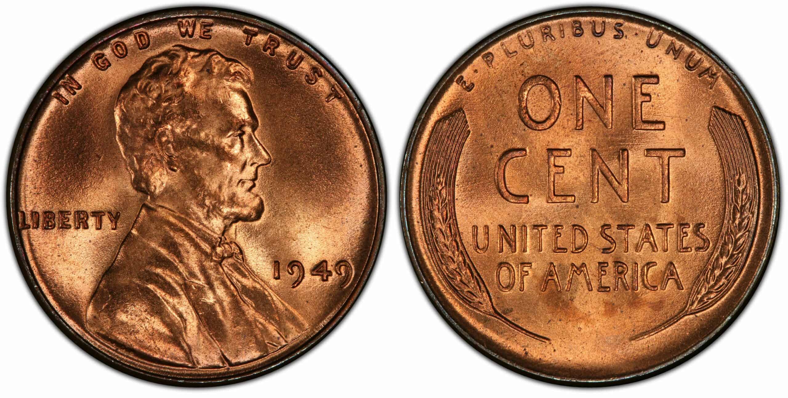 1949 Penny Details