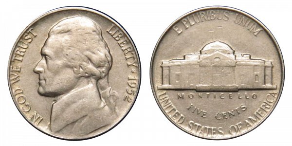 1952 No Mint Mark Nickel Value