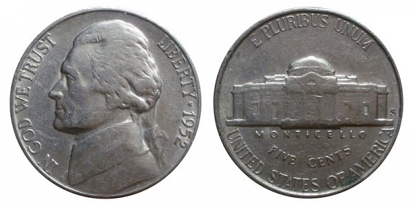 1952 S Nickel Value
