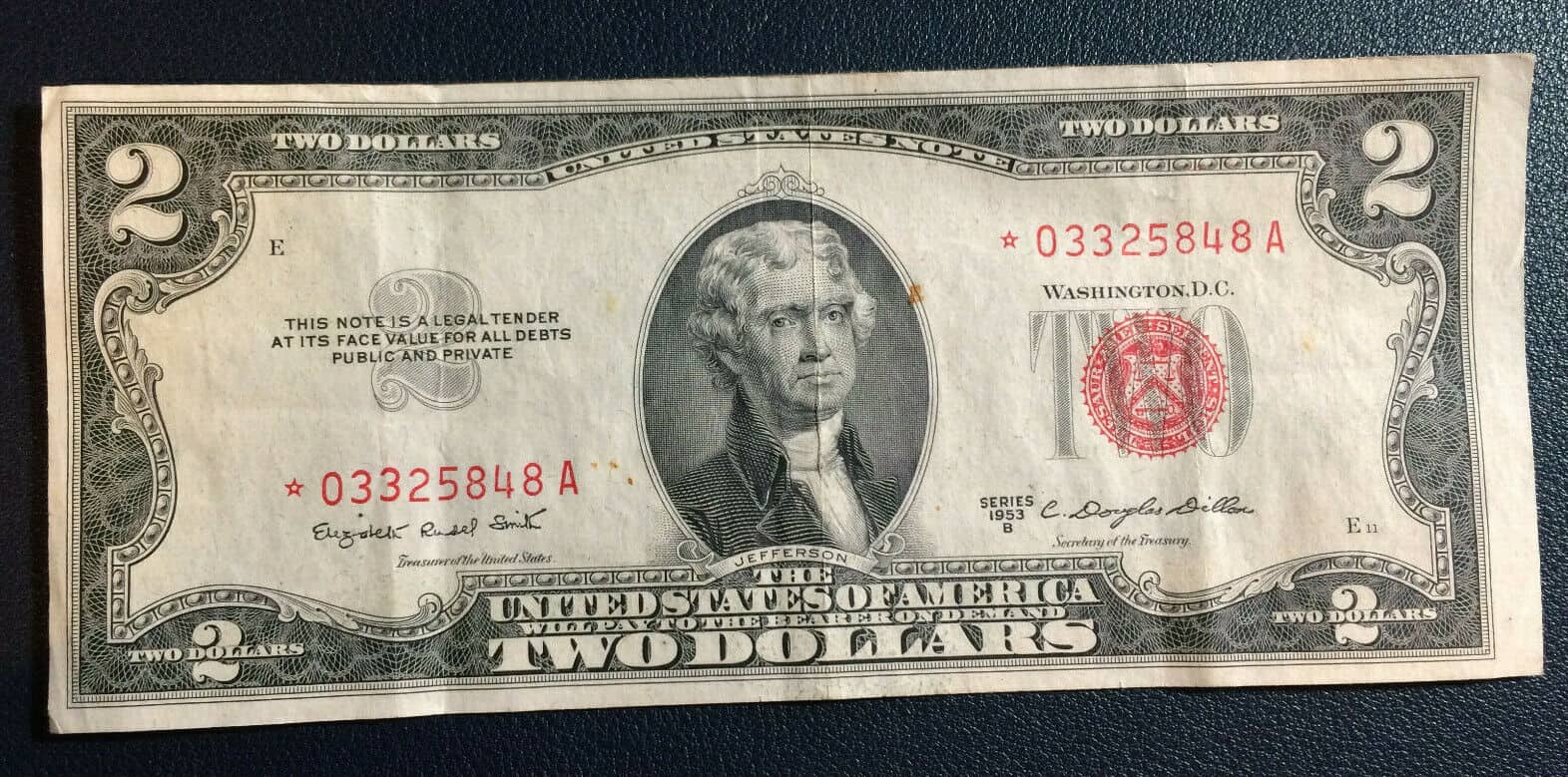 1953-B $2 Bill Value