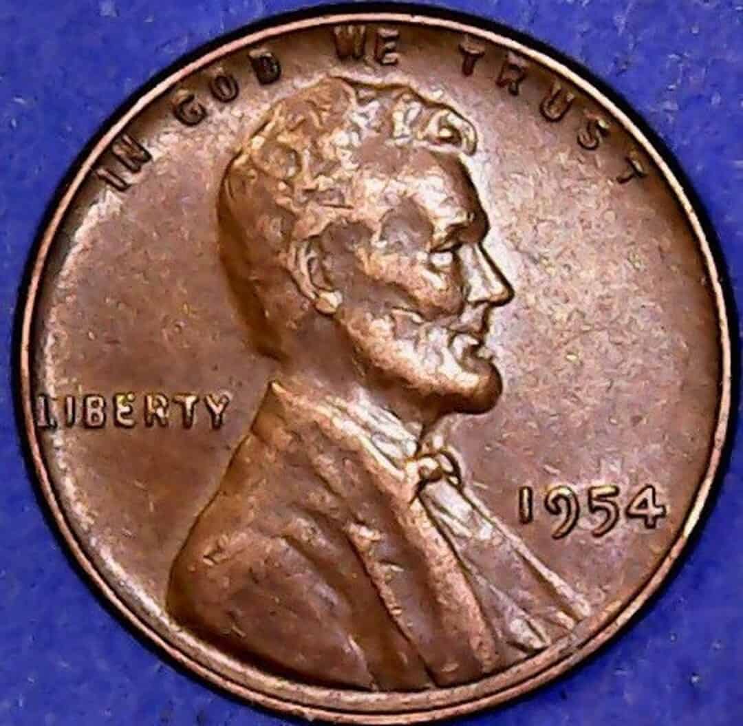 1954 No Mint Mark Wheat Penny