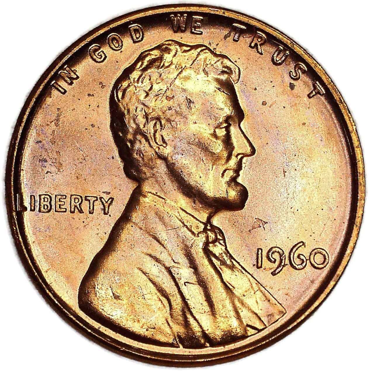 1960 Penny Value for No Mint Mark (P)